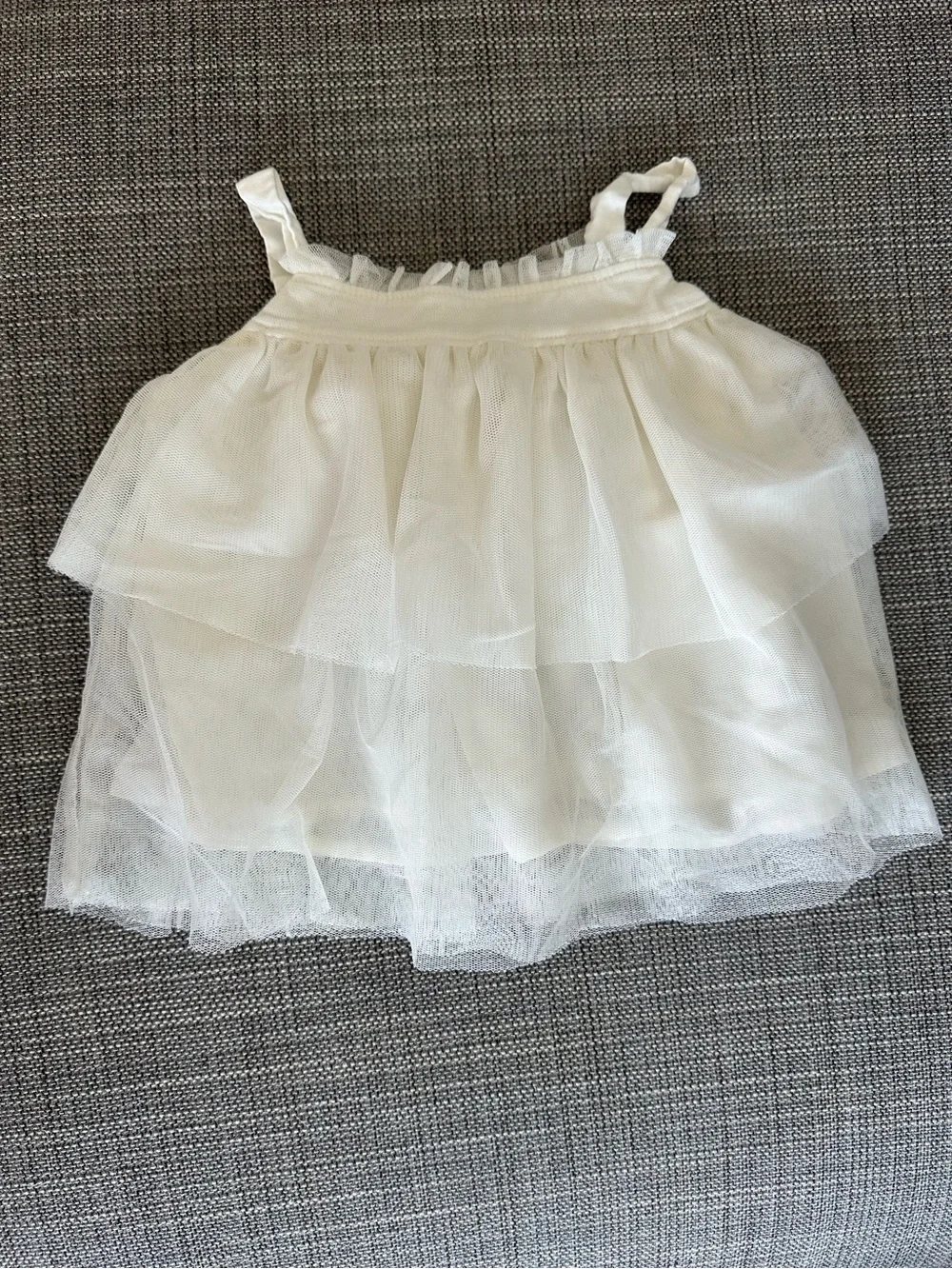 Baby GAP | White Tiered Tulle Tank Top, Size 6-12 Mo ✨